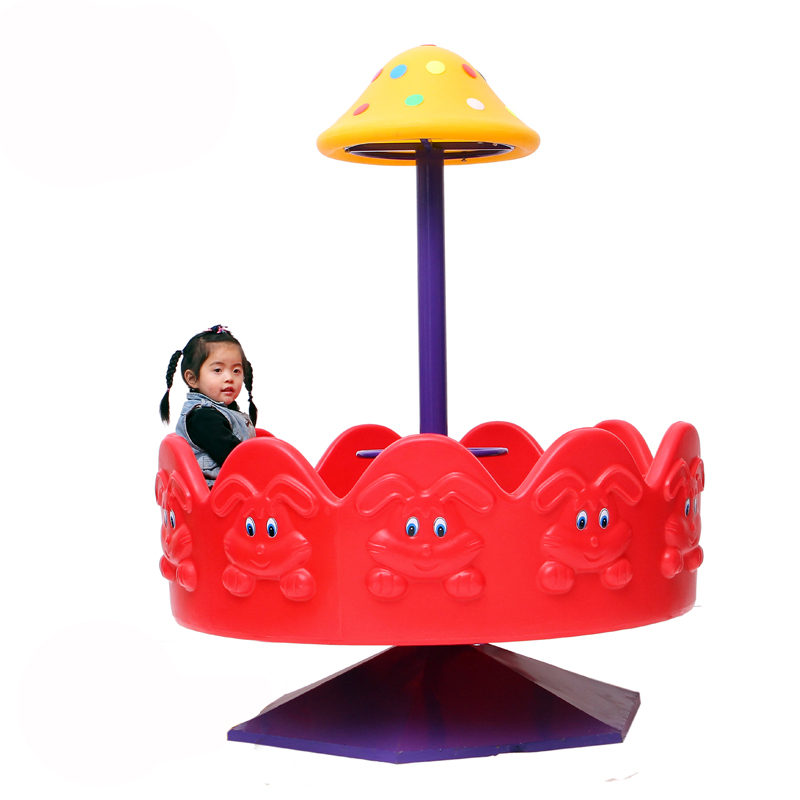 幼儿园新款转转椅旋转木马 儿童摇摇椅 游乐园旋转椅 蘑菇转椅