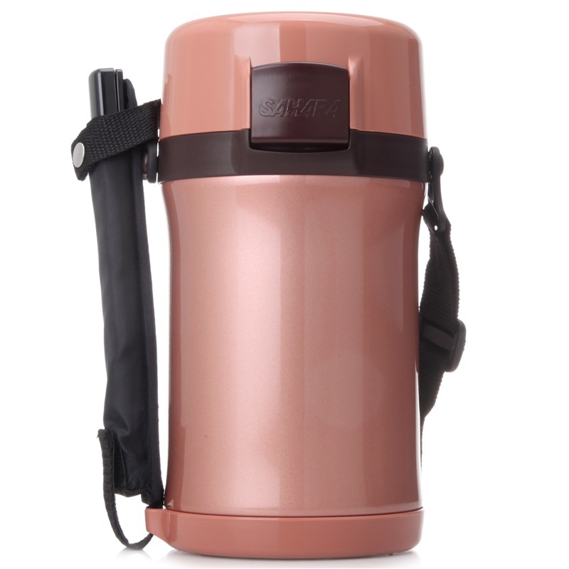 虎牌(tiger) 304不锈钢真空保温饭盒隔热多层便当盒附便携袋  lwu-f20