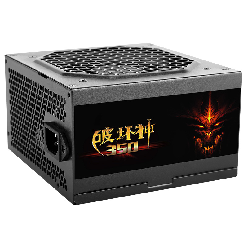 先马（SAMA）破坏神350 额定功率200W 台式机电脑电源 /12CM散热风扇/带显卡接口/背线/稳定长寿命