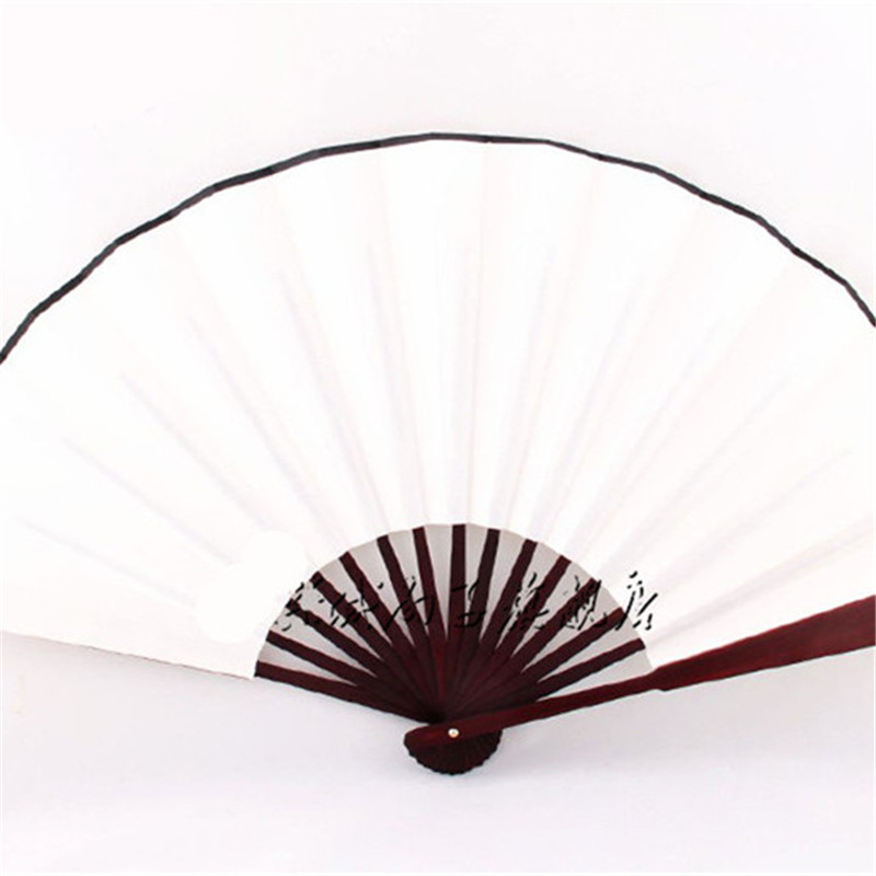 重熙空白扇子宣纸空白扇面折扇diy扇子写字空白纸扇绘画扇书法扇中国