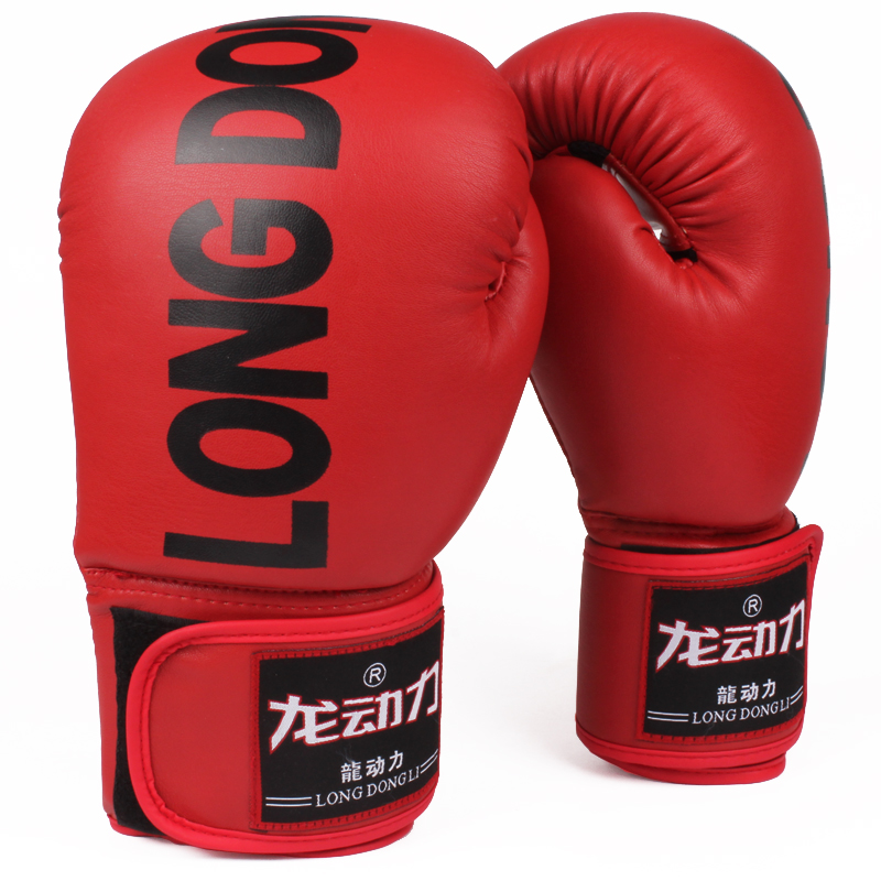 龙动力 成型内胆 火焰拳击手套 沙包 沙袋训练拳套 散打搏击 成人透气
