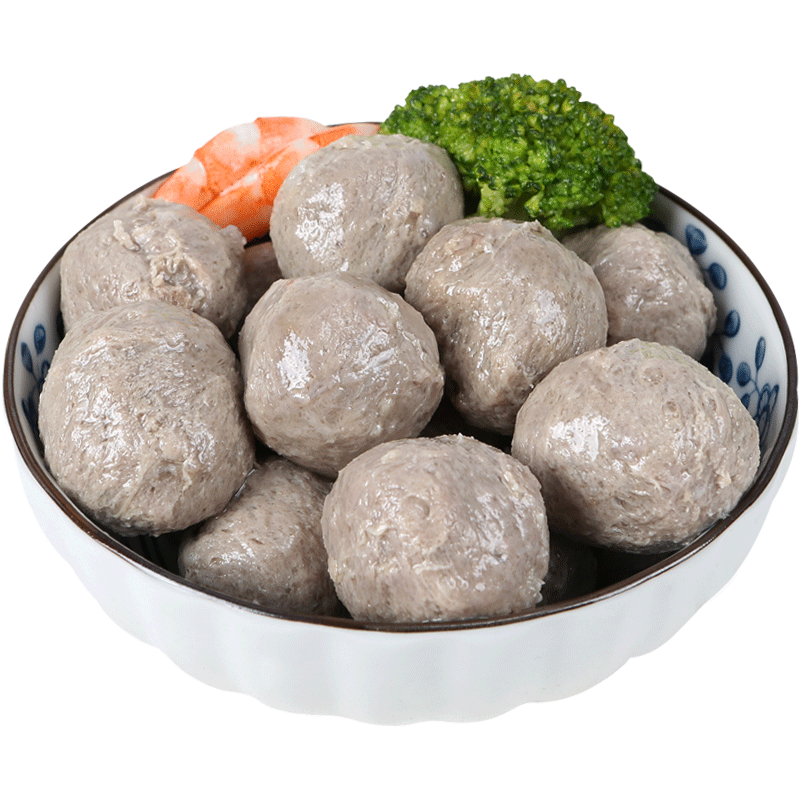 客味缘 牛肉丸4x250g牛肉丸料客家肉丸火锅食材丸子批发