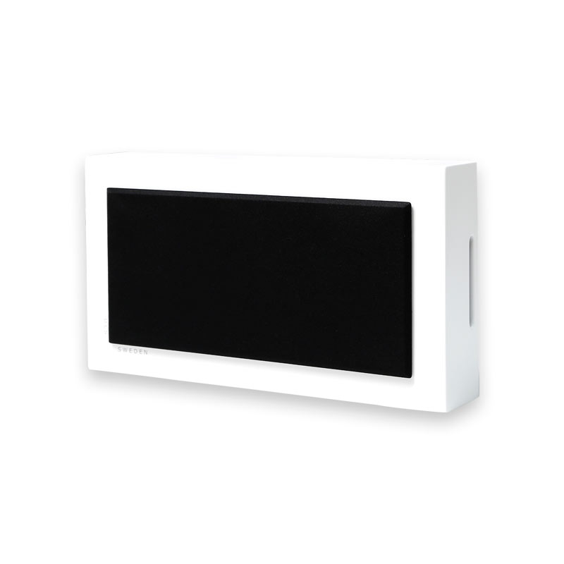 DLS/Flatbox Midi-W/对 2.0声道黑白魔方挂墙扬声器 钢琴烤漆 家庭影院定制 壁挂式室内音响 白色 2只