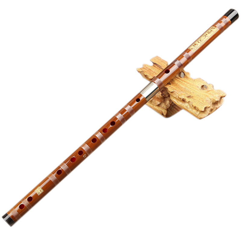 奇宝居 笛子 双插横笛 白铜牛角笛子f调 笛子初学乐器 s199 f调