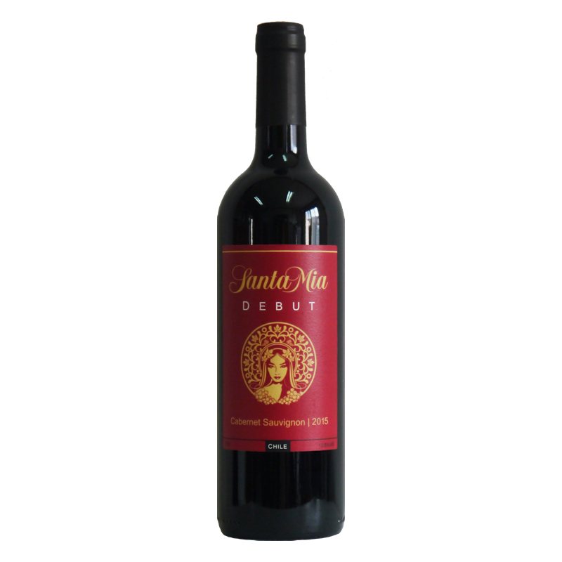 圣米亚智利原瓶进口中央山谷安第斯山脉圣米亚红葡萄酒 红酒干红 首秀赤霞珠红葡萄酒 750ml单瓶