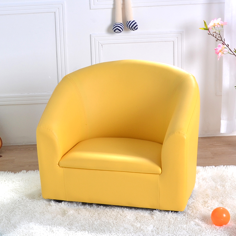 dgbaobei儿童沙发环保小沙发 可爱宝宝小沙发圈椅沙发 早教中心沙发椅 家装节 黄色单人圈椅