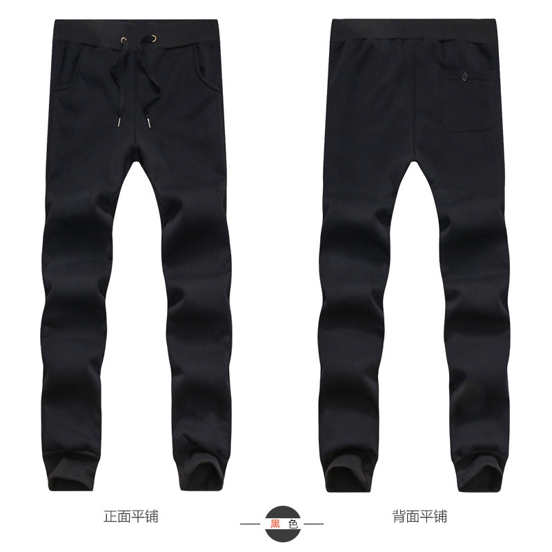 虎迹2025年加绒收口女冬季羊羔绒休闲裤跑步锻炼保暖运动长裤 黑色（光板款） L（建议110斤左右）