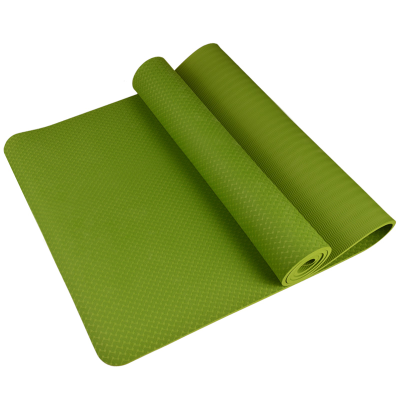 TPE瑜伽垫加厚 健身垫 运动垫子 锻炼垫 女 随机色 常规6mm
