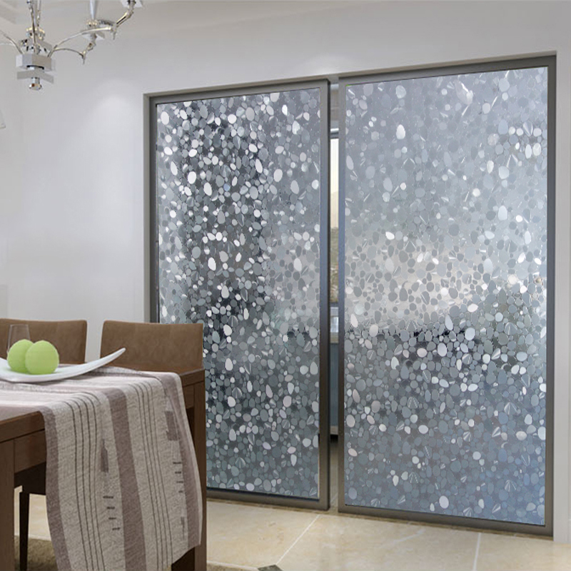 慧萌静电磨砂窗花纸免胶玻璃贴膜半透明磨砂办公室移门贴百叶玻璃贴膜