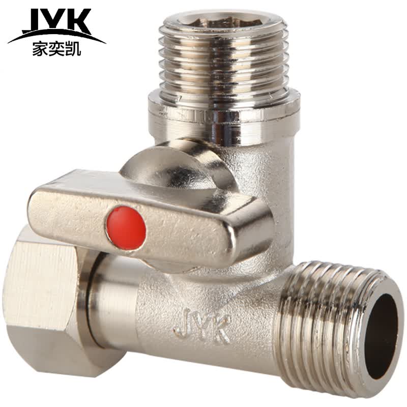 家奕凯(jyk) 铜球阀三通带活接头一分两路开关水管分流分水器洗衣机4