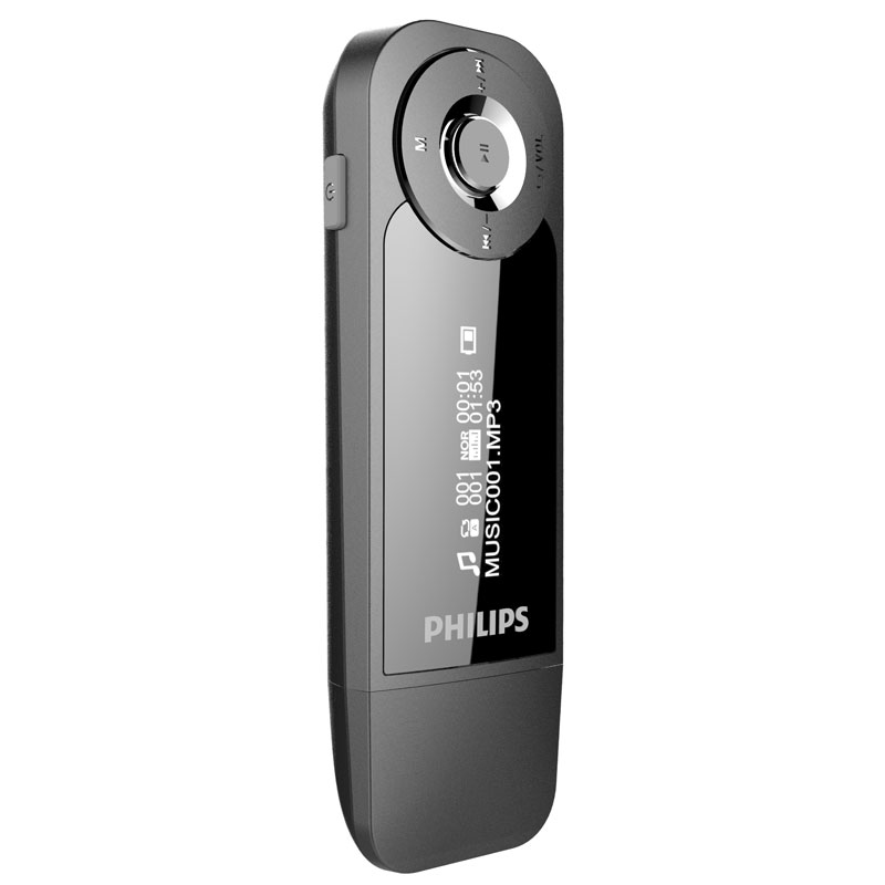 飞利浦（PHILIPS）SA1208 飞声音效8G 发烧无损运动跑步MP3播放器 FM 灰色