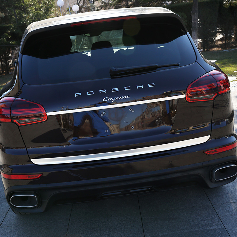 猛速杜特 15-22款保时捷卡宴改装后饰条后备箱装饰尾门亮条配件 卡宴