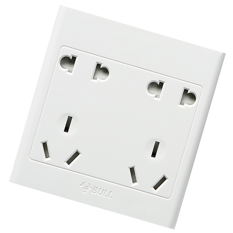 公牛(BULL) 明装开关插座 G09系列 十孔电源墙壁开关面板 86型插座面板 G09Z423