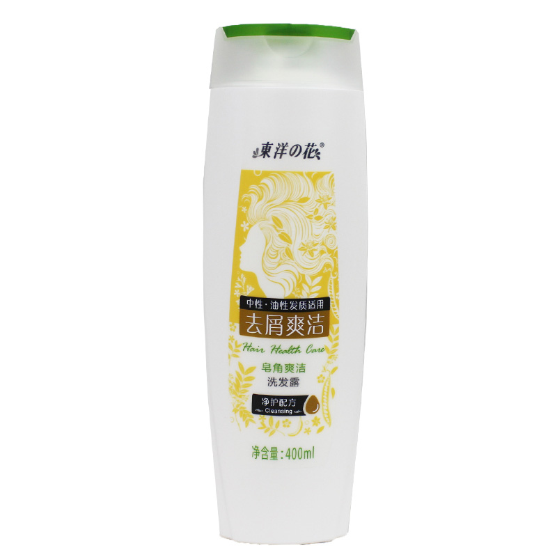 东洋之花皂角去屑洗发水洗发露黑芝麻柔亮柔顺秀发 皂角去屑洗发水400