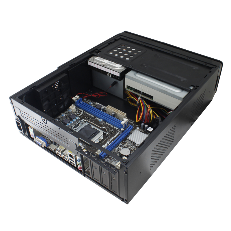 游戏帝国（GAMEMAX）小精灵 黑色 桌面电竞htpc主机箱（支持M-ATX主板/USB3.0/配风扇/配额定230W电源）