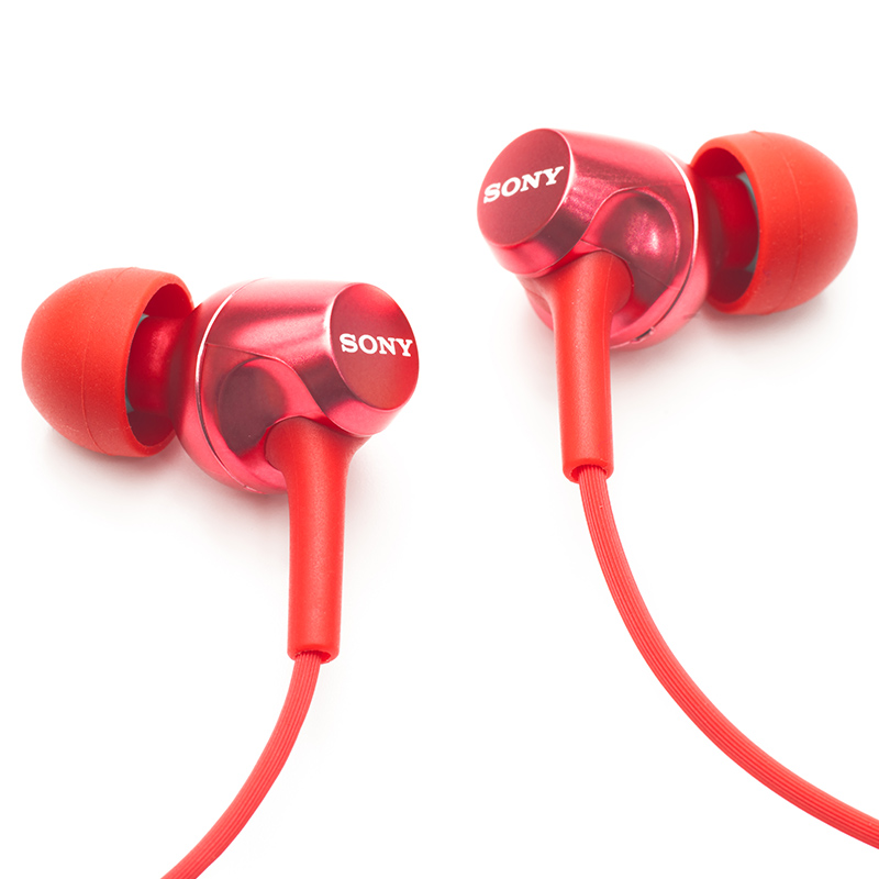 索尼（SONY）入耳式立体声通话耳机MDR-EX255AP 红色