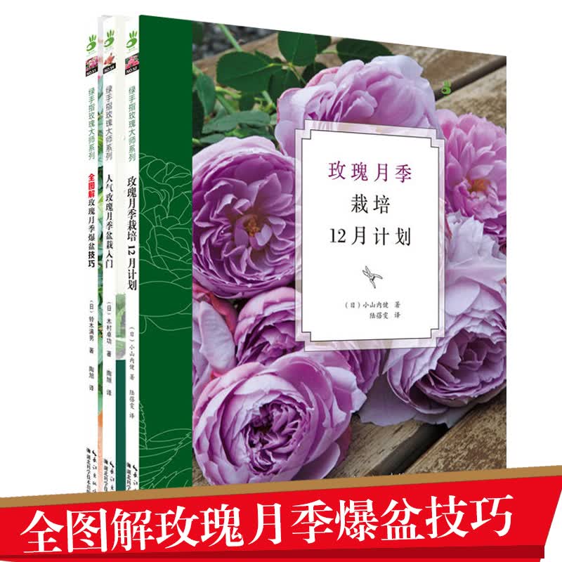 【包邮】全图解玫瑰月季爆盆技巧 人气玫瑰月季盆栽入门 玫瑰月季栽培
