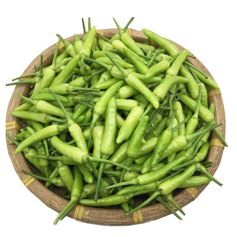 鲜山甜院新鲜青小米椒野山椒 朝天椒500g小米辣 新鲜蔬菜