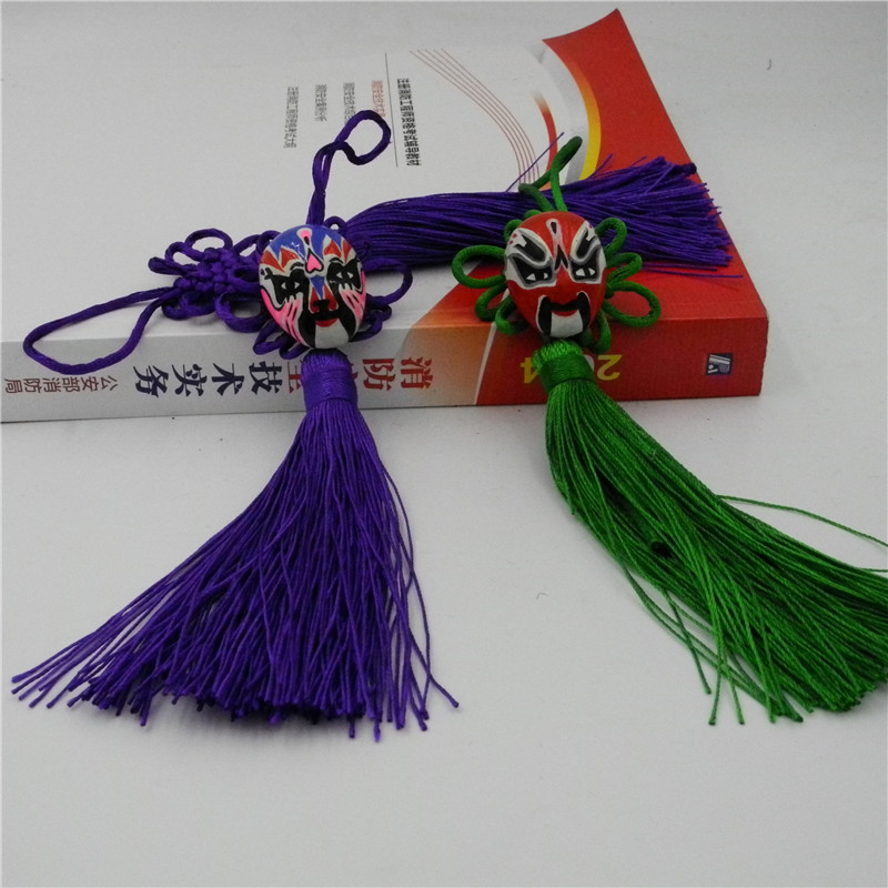 重熙京剧脸谱挂件中国结汽车挂件特色礼品送老外中国风出国小号中国结