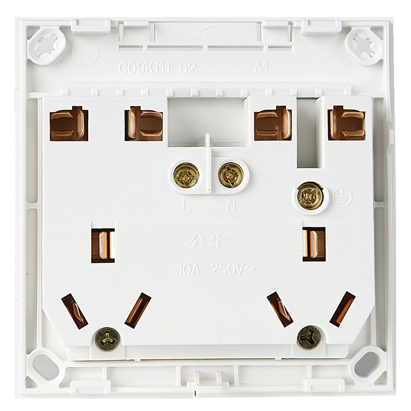 公牛(BULL) 明装开关插座 G09系列 十孔电源墙壁开关面板 86型插座面板 G09Z423