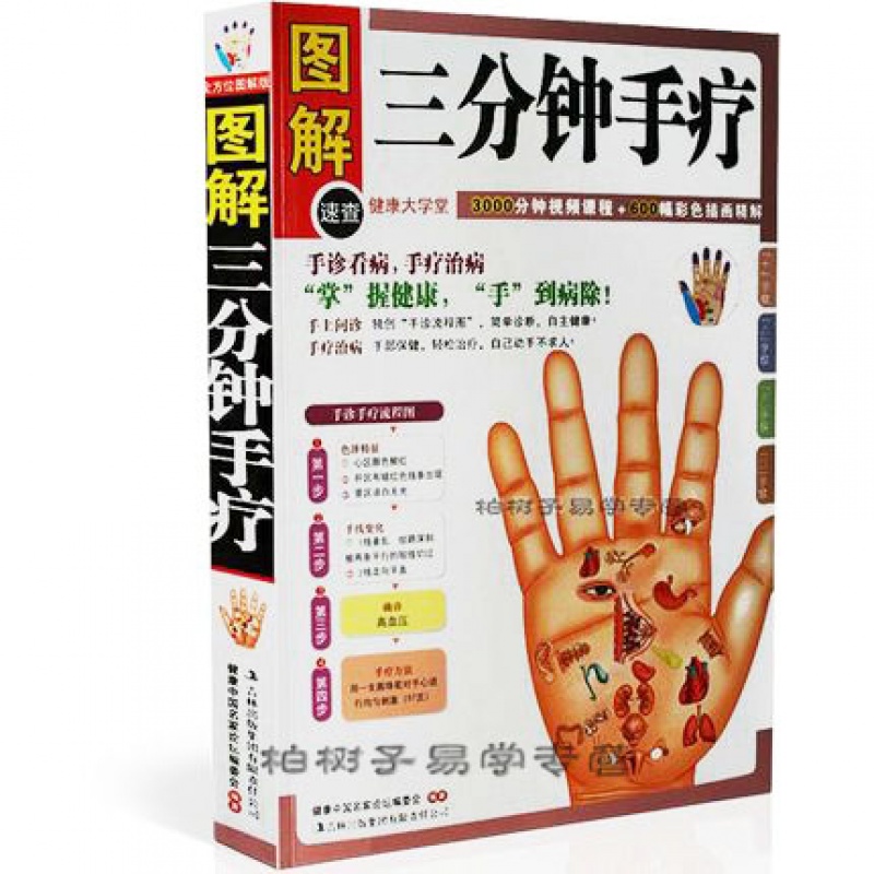 健康大学堂)家庭医生 中医养生 正版 看手相 图书 图解手掌手纹反射区