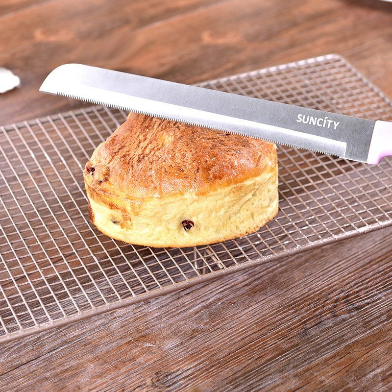 阳晨烘焙工具面包刀 锯齿刀 切片刀具蛋糕吐司 不锈钢土司刀 家用