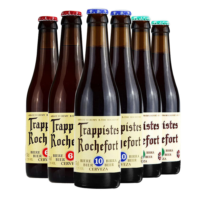 罗斯福（Rochefort） 比利时进口精酿啤酒10号*2/8号*2/6号*2 组合装330*6瓶