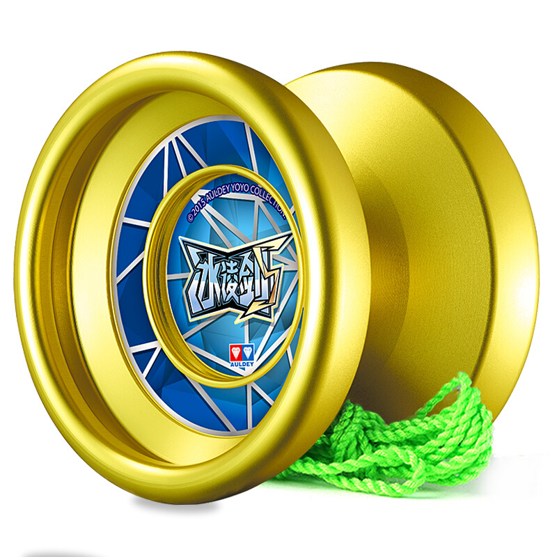 (auldey)悠悠球 火力少年王5 传奇再现玩具溜溜球 中级金属球-冰凌剑s