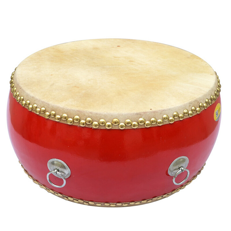 奇寶居16寸威風(fēng)鼓1.6尺牛皮扁鼓口徑約52CM低戰(zhàn)紅鼓
