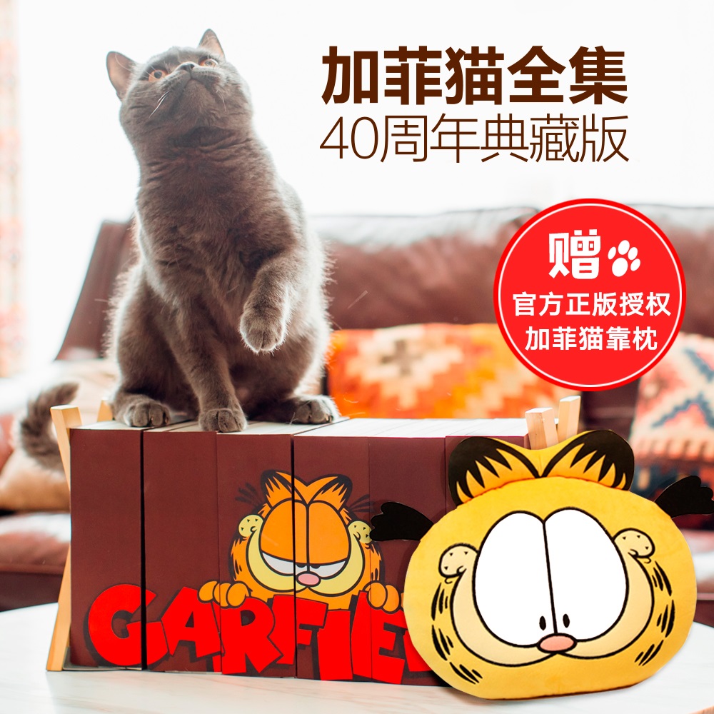 官方正版加菲猫卡通大号抱枕（专供版）