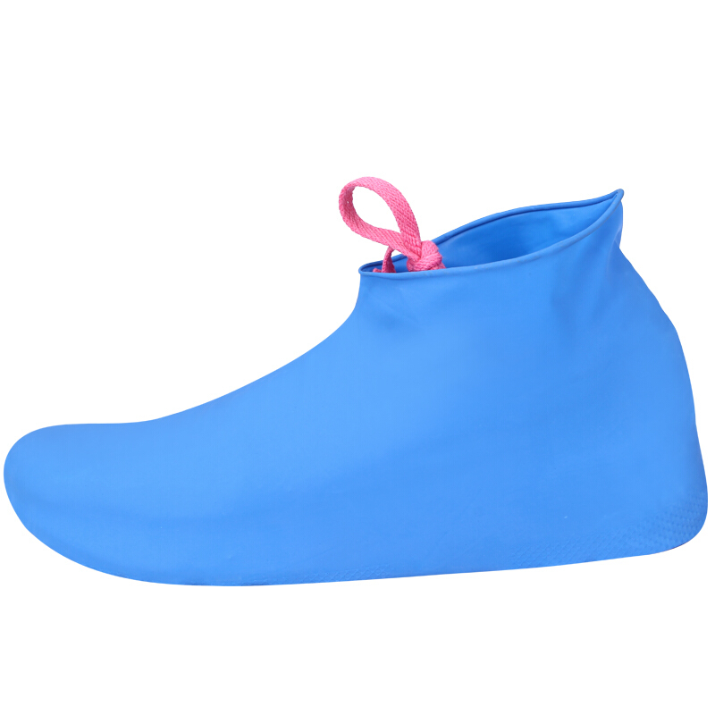 防水防雨鞋套 旅游户外雨鞋 男女通用雨雪天防滑靴套 蓝色 L(41-45码)