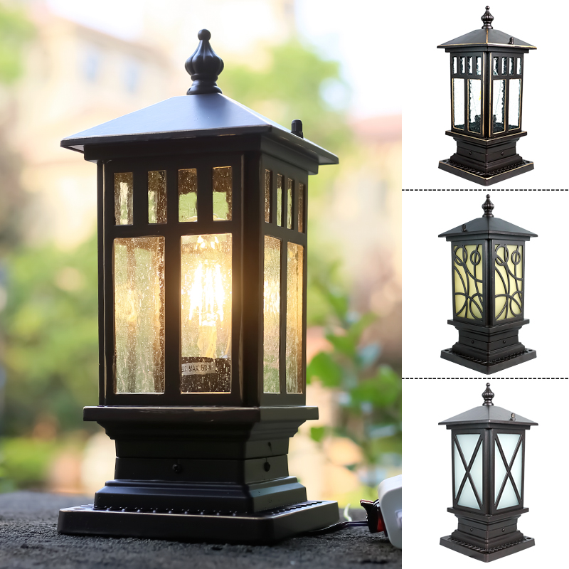 裕见围墙灯led灯欧式灯复古庭院 柱头灯花园灯田园灯景观灯公园灯