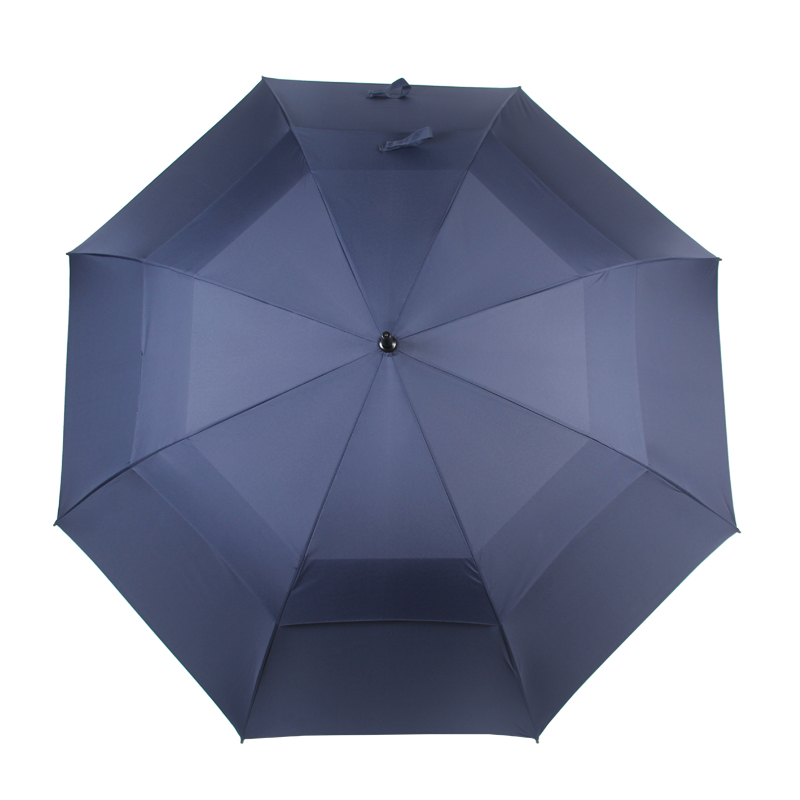 雨景（raincape） 雨景 双层抗风雨伞长柄伞 男士商务超大户外雨伞双人 三人145cm长柄（拼接双层）蓝色