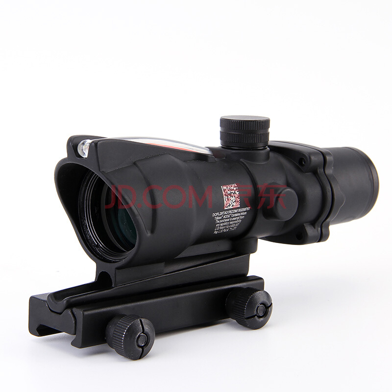 贝尔户外 4x32真光纤acog小海螺瞄准器 高清 4倍抗震短瞄