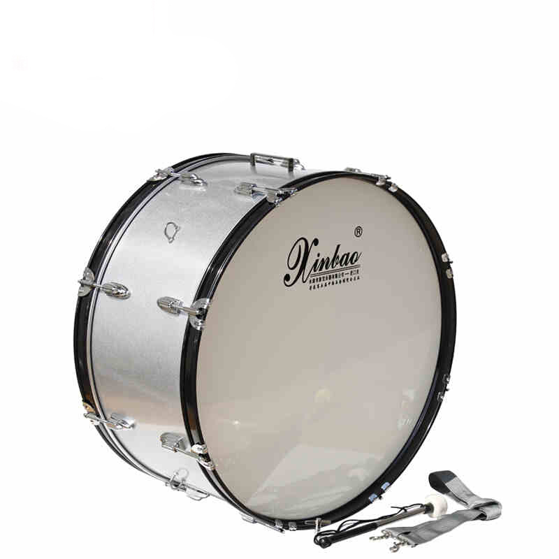 奇寶居 新寶學(xué)校表演隊(duì)對鼓 大軍鼓鋁腔中隊(duì)鼓軍樂隊(duì)行軍大軍鼓 24英寸鐵腔 帶鼓棒+鼓帶+鼓鑰匙