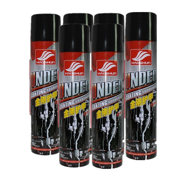 好順 金剛護甲 車(chē)底裝甲自噴型防腐蝕 汽車(chē)防銹漆隔音膠 底盤(pán)裝甲 6支裝