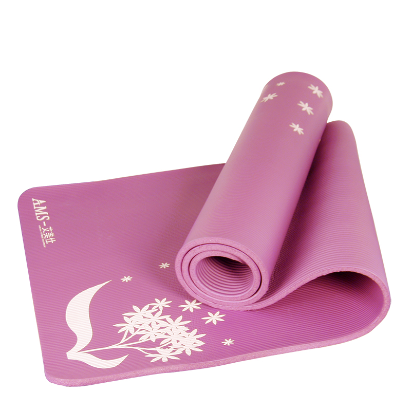 艾美仕（AiMeiShi） 艾美仕15mm瑜伽垫加厚加宽加长瑜珈垫防滑瑜伽毯家用室内外运动健身午睡垫 惠心兰香粉色