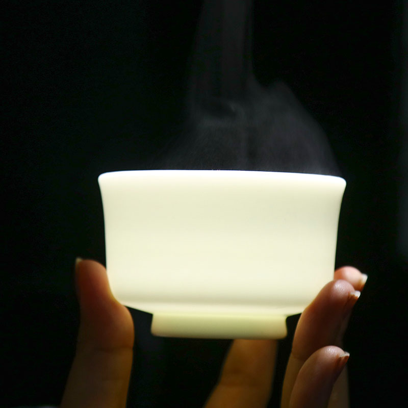 琪馨边茶器 手工手拉坯德化茶杯陶瓷建白瓷杯功夫茶杯茶具品茗杯单杯