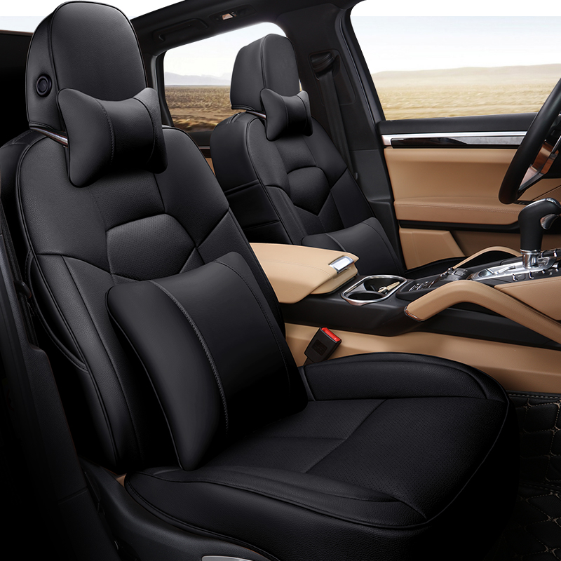 黑 色  定做全包真皮座椅套座套四季通用 捷豹xf