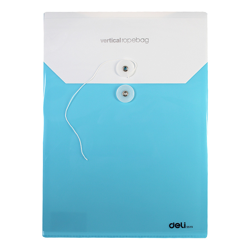 得力 (deli)10只装a4彩色pp文件袋 绕绳档案资料袋