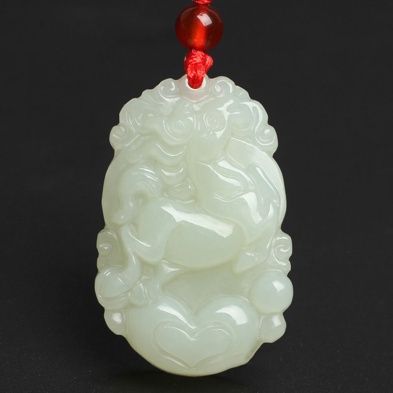 碧凤阁 和田玉生肖吊坠 十二生肖鼠牛虎兔龙蛇马羊猴鸡狗猪男女款青