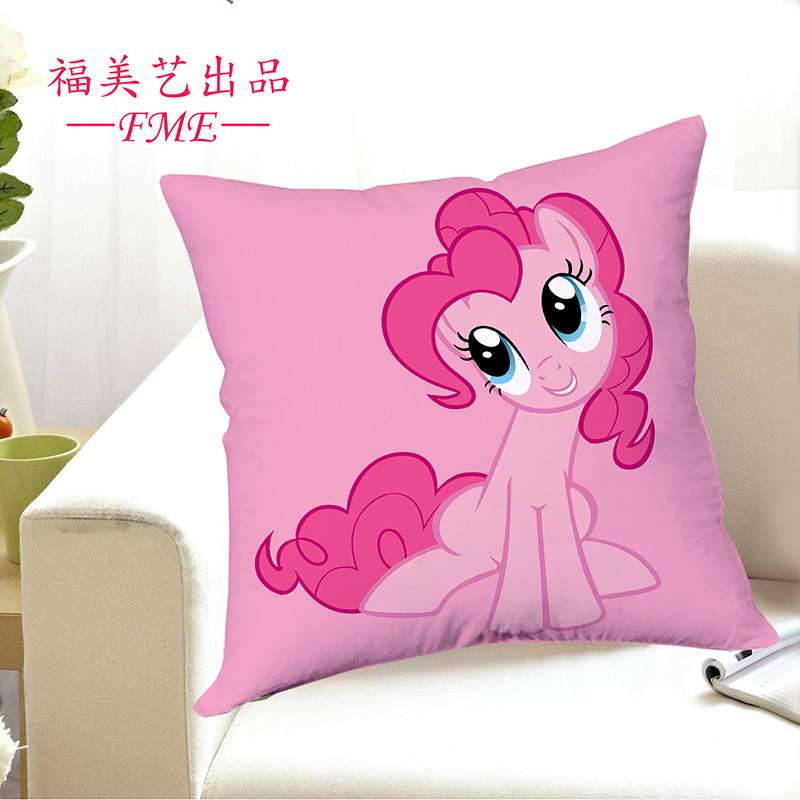 diy小马宝莉抱枕双面图案含枕芯沙发床头枕头靠垫云宝紫悦碧琪来图