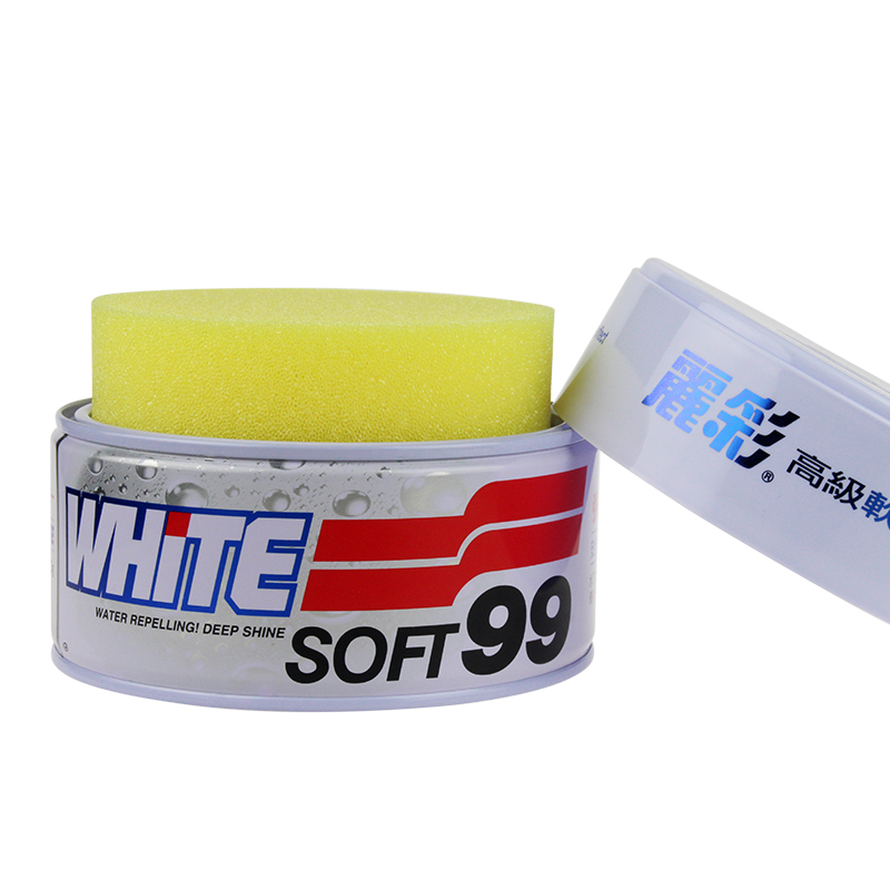 SOFT99车蜡 白色软蜡 强力去污功能白色车专用 丽彩软蜡 保护蜡 MW-10024