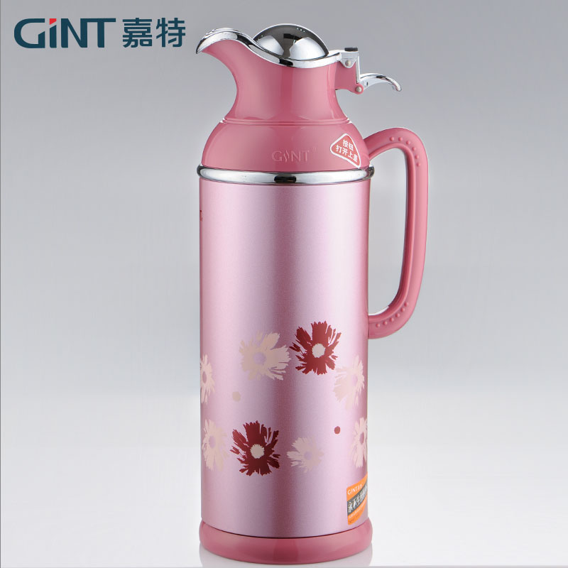 嘉特 不锈钢保温壶 gt-3080t-200y 婚庆保温瓶暖壶 家用保温暖水瓶 粉