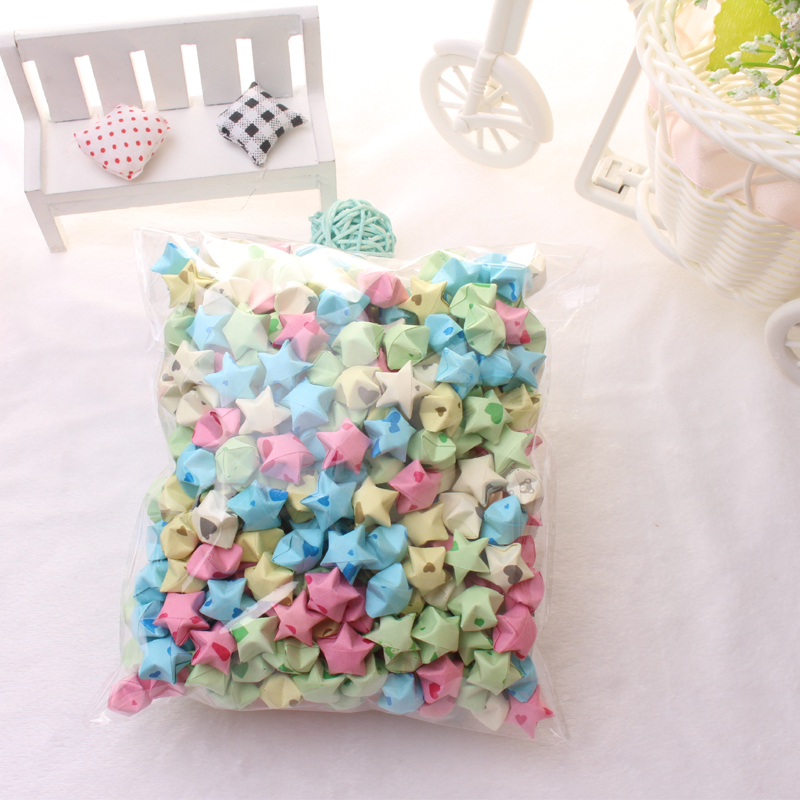 的夜光许愿星星成品520颗送女朋友生日礼物七夕礼品 有图案星星520颗