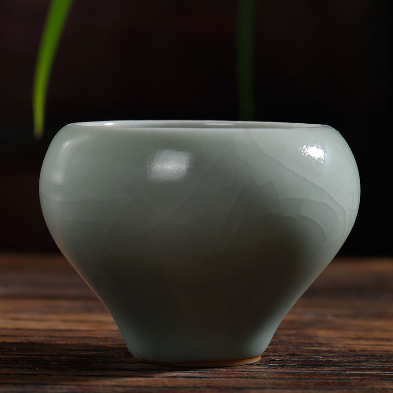蕊融 主人杯茶杯陶瓷汝窑茶具葫芦杯功夫茶杯汝瓷杯小杯子品茗杯