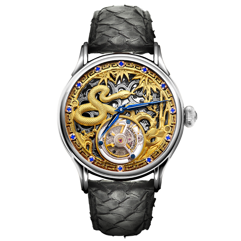 memorigin 万希泉手表 男表 陀飞轮手表 生肖系列 生肖蛇表 机械表男