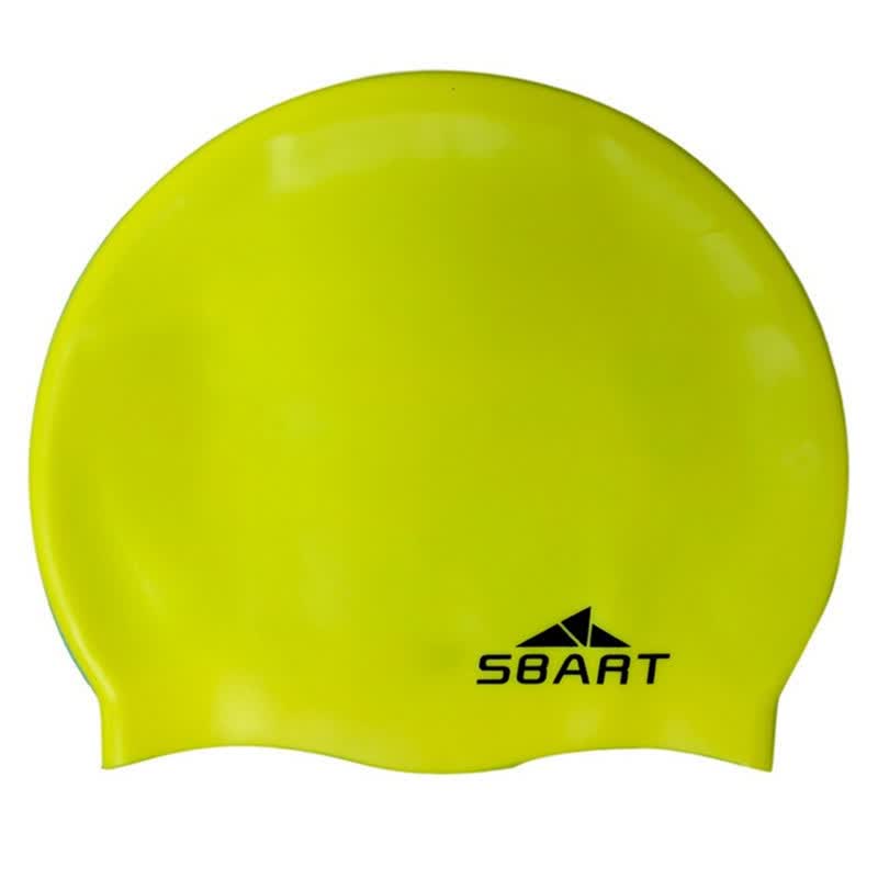sbart硅胶游泳帽男女老少通用彩色泳帽 图一