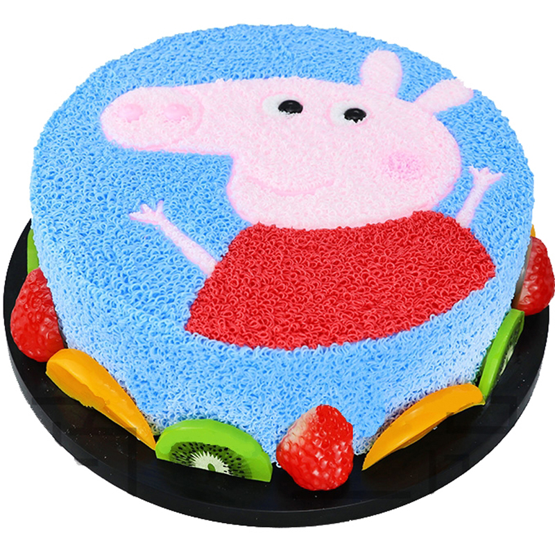 芙瑞多 兒童生日蛋糕當(dāng)天送達兒童卡通場景蛋糕個性定制同城配送 佩奇寶貝（手繪） 10寸