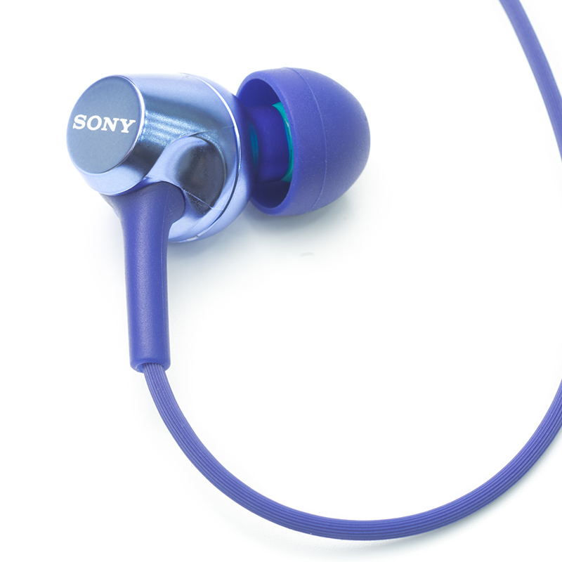 索尼（SONY）入耳式立体声通话耳机MDR-EX255AP 蓝色
